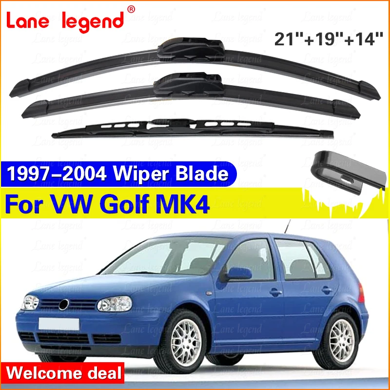 

Автомобильные передние и задние щетки стеклоочистителя для Volkswagen VW Golf Mk4 1997-2004 чистка лобового стекла щетки аксессуары 21 "19" 14"