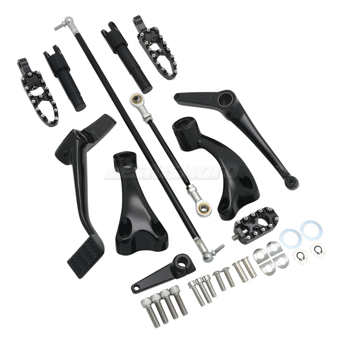 Фото Для Harley Sportster XL 883 1200 48, полный комплект переднего управления мотоцикла, подножки, рычаги, связки 2004-2013 2014-2024 №5