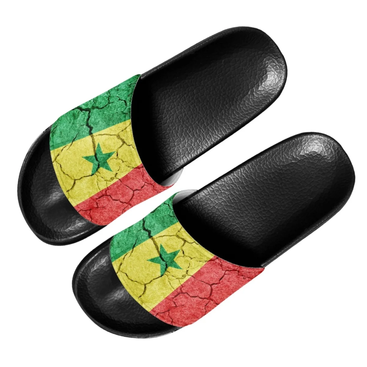 Beach Slides Summer Fashion Women Home Slippers Cameroon Flag Pattern Casual Breathable Girls Bathroom Pool Slippers for Girls