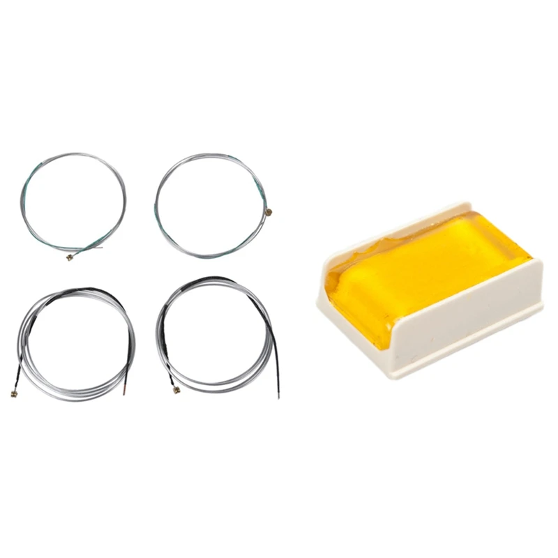 

1 Set Spock S312 Cello 4 Strings A D G C For 4/4-1/2 Size & 1 Pcs White Bow Rosin Greek Pitch Friction-Increasing Rosin