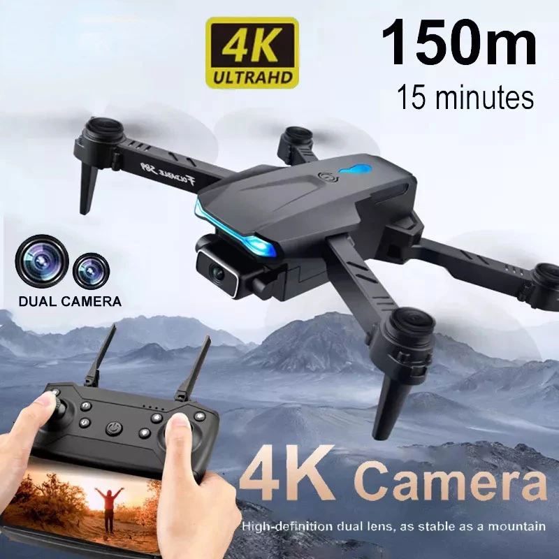 

New Mini Drone 4K Profesional HD Dual Camera Visual Positioning 1080P WiFi Fpv Dron Height Preservation Rc Quadcopter Drone