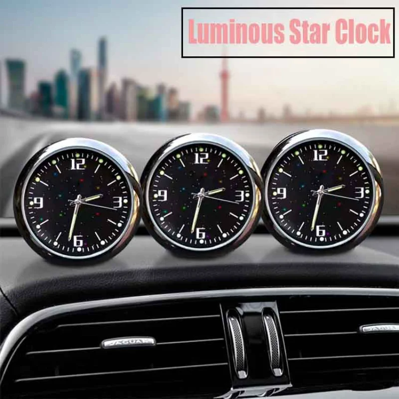 

Car Auto Gauge Clock Luminous Mini Automobiles Internal Air Vent Waterproof Watch Clocks Auto Ornament Styling Car Accessories