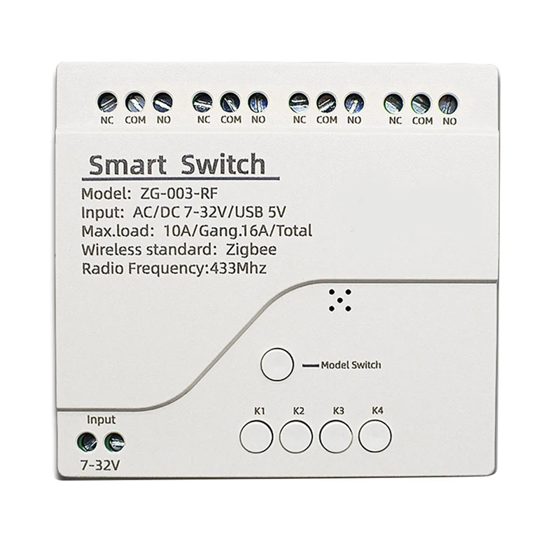 

Беспроводной переключатель HFES 2X 4CH Zigbee, модуль переключателя Wi-Fi, дистанционное управление, «сделай сам» Умный дом, 4-канальное реле, работает с Alexa Google Home