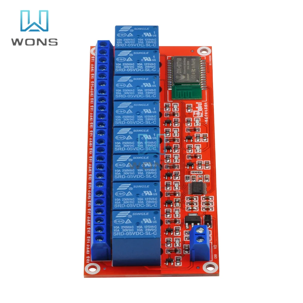 Релейный модуль Bluetooth 5 В 12 8 каналов с дистанционным управлением | Обустройство