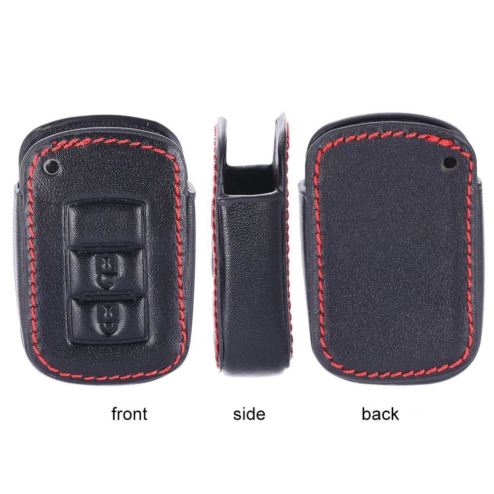 Кожаный чехол-кольцо для автомобильных ключей Mitsubishi Outlander Sport RVR Lancer 2016 2017
