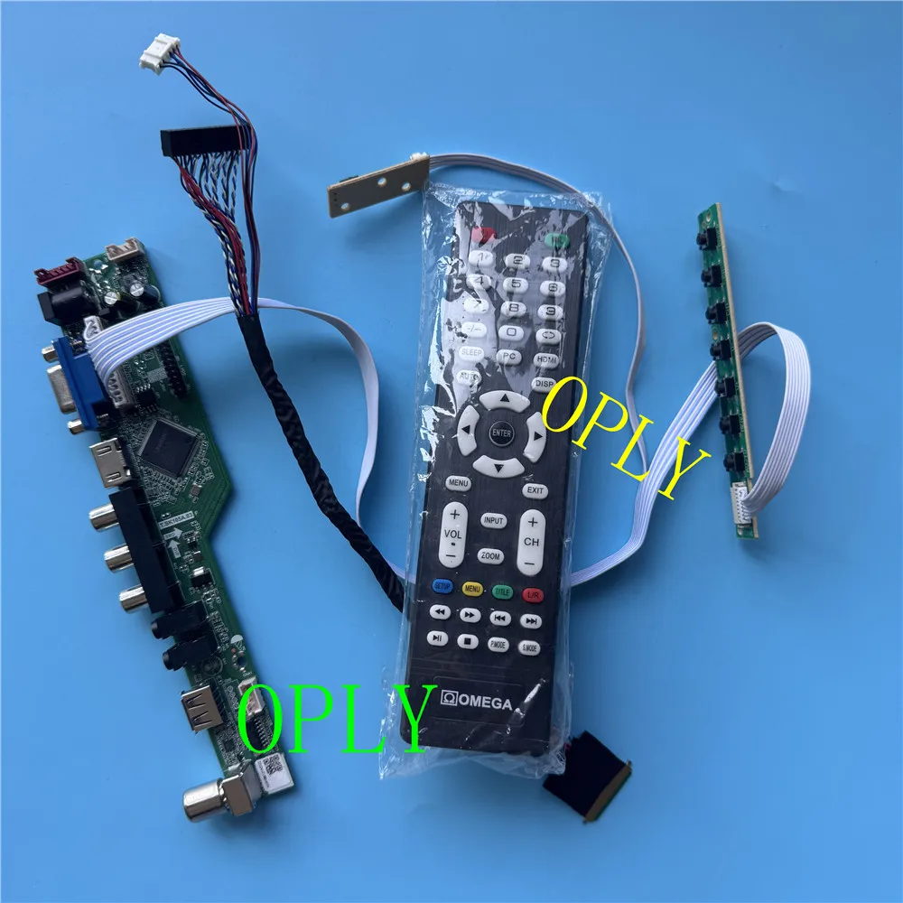 Фото HDMI-совместимый RF USB AV VGA аудио контроллер для LED-экрана/монитора/телевизора, комплект для моделей B156HTN01, B156HTN02, B156HTN03, 1920x1080, 15.6 дюймов. №1