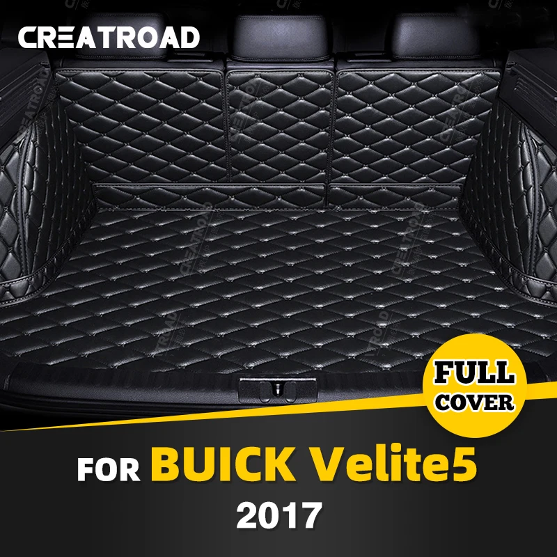 

Auto Full Coverage Trunk Mat For Buick VELITE 5 Anti-Dirty Leather Car Boot Cover Pad Cargo Liner Interior Protector Accessories
