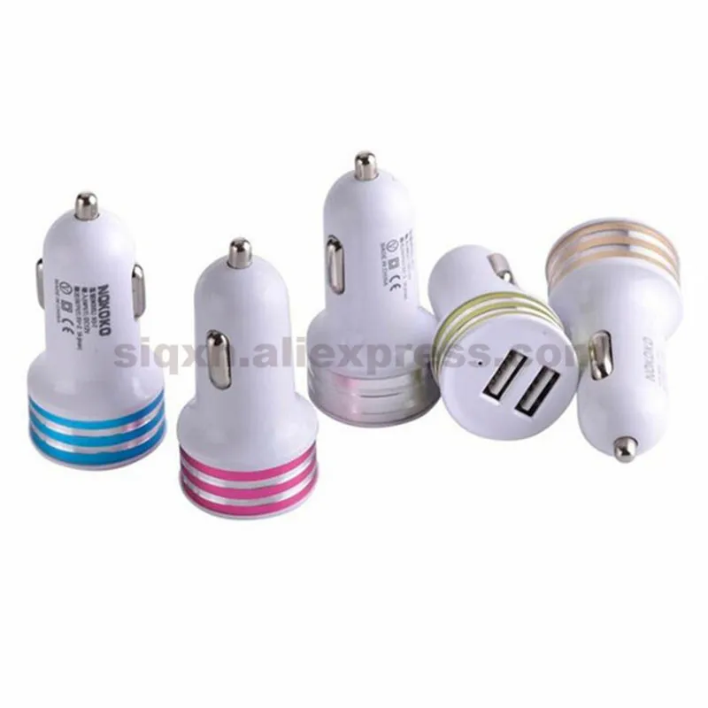 500 шт. автомобильное зарядное устройство с двумя Usb-портами |