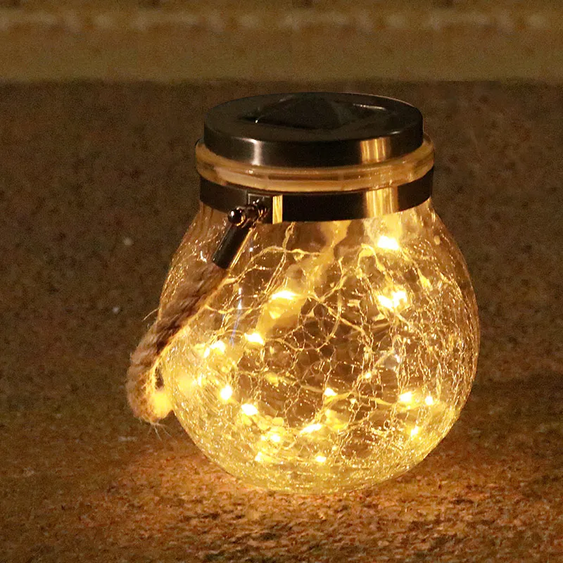 

Glass Waterproof Light Bulb Outdoor Hanging Balcony Led Solar Light Household Creative Guirnalda Solar Holiday Lighting EF50HL