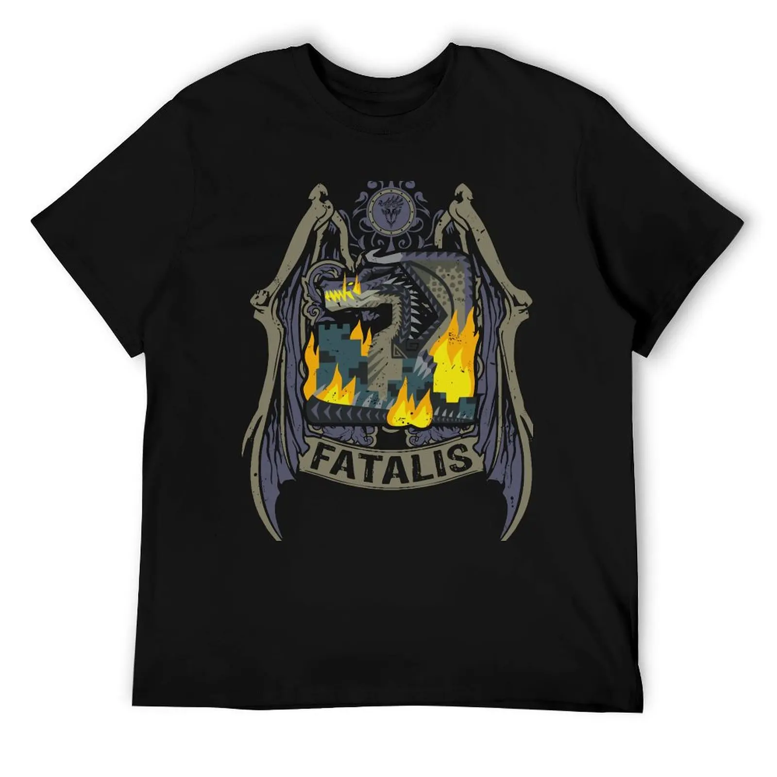 Фото Футболка FATALIS-CREST, мужская хлопковая мужская футболка, хлопковая мужская футболка высокого качества, летняя футболка №1