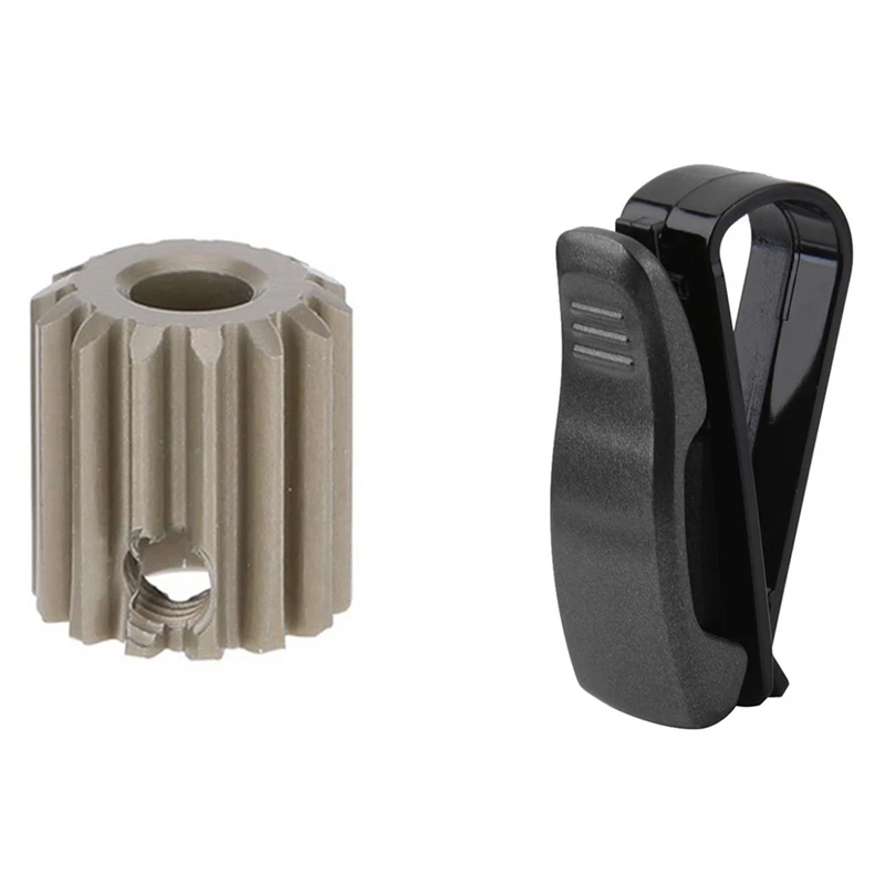 

2 Pcs RC Car Parts: 1 Pcs 48DP 3.175Mm 14T Motor Pinion Gear & 1 Pcs HD Steel Drive Transmission Straight Gears Set