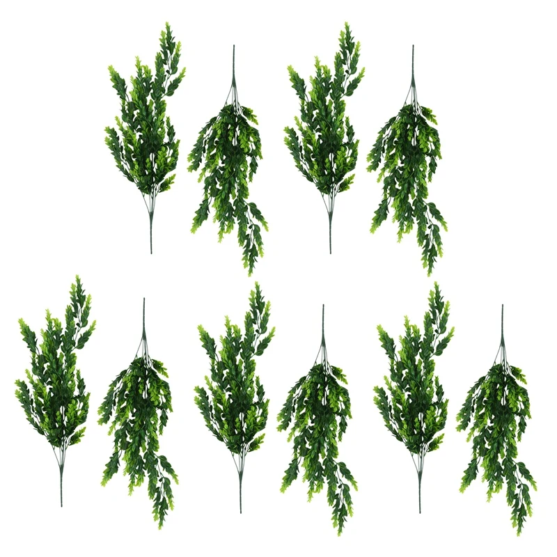 

10Pcs Artificial Trailing Plants Fake Hanging Plants Faux Foliage Greenery Plant For Garden Hanging Pot Basket Decor