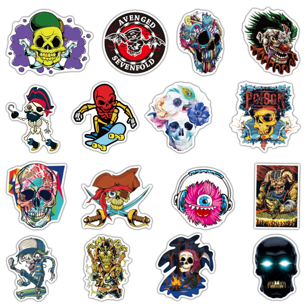 103050pcs horror movie graffiti stickers diy car skateboard motorcycle laptop travel luggage waterproof cool decal kid sticker free global shipping