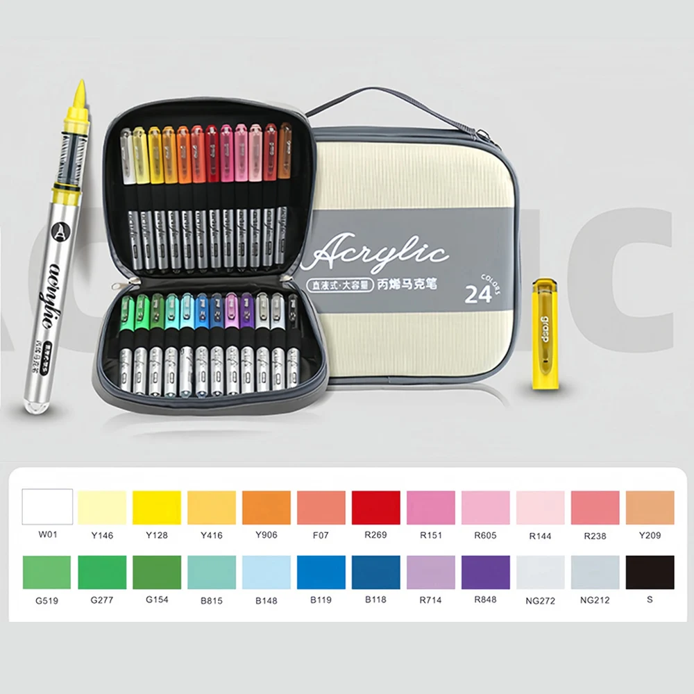 

Акриловые маркеры, набор из 24/60/120 цветов