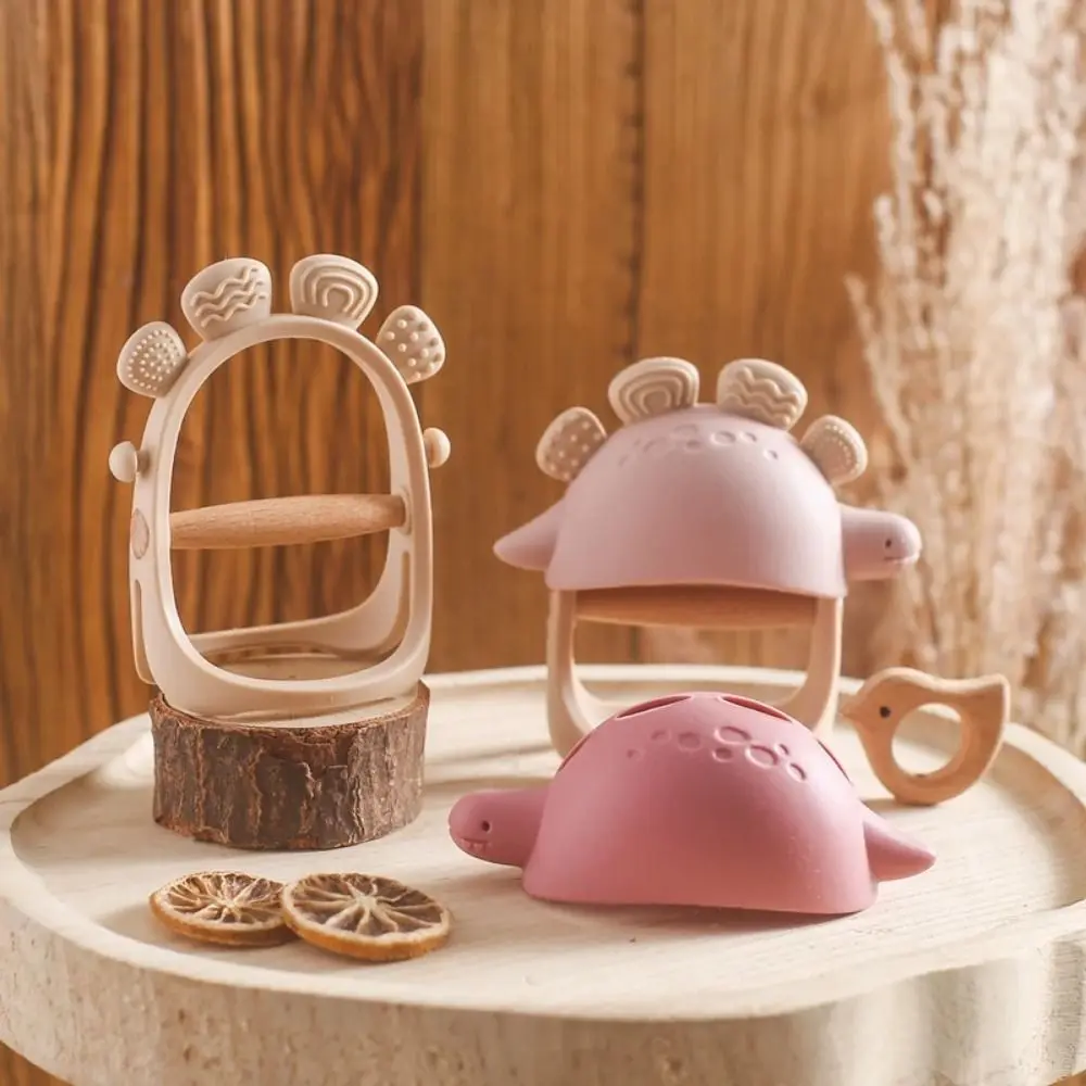 Мягкий материал детский прорезыватель для динозавров анти-падение пищевой класс