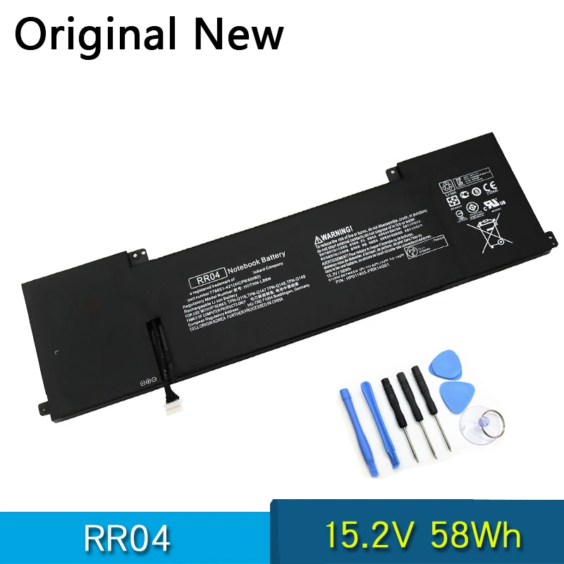 

Новый оригинальный аккумулятор RR04 для HP Omen 15-5000NA 5000ND 5011TX 5220NR 5120NR 5117TX 5104TX 5051NA HSTNN-LB6N 778951-421