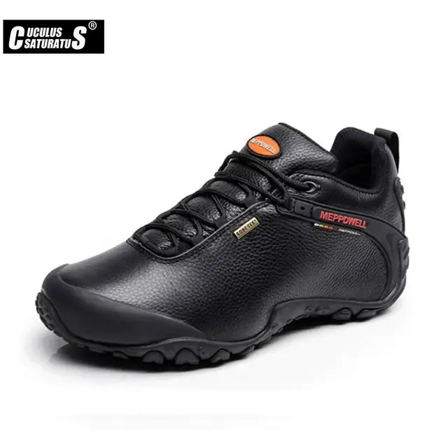 Quality unisex hiking shoes autumn winter genuine leather outdoor mens women sport trekking mountain athletic shoes 224-5