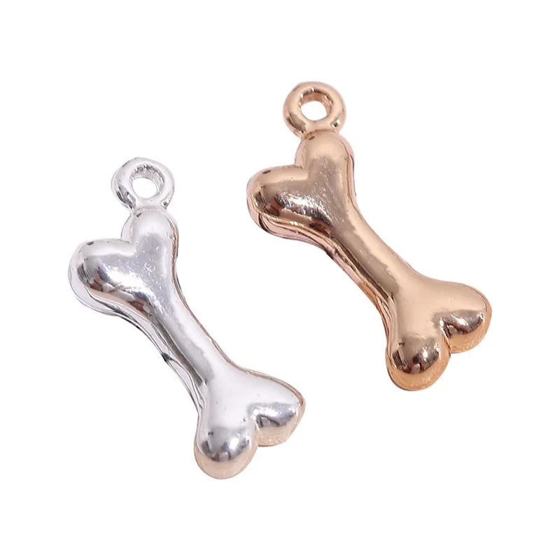

WZNB 10Pcs Charms 17x6mm Solid 3D Dog Bone Charms Alloy Pendant For DIY Jewelry Making Necklaces Earrings Supplies Accessories