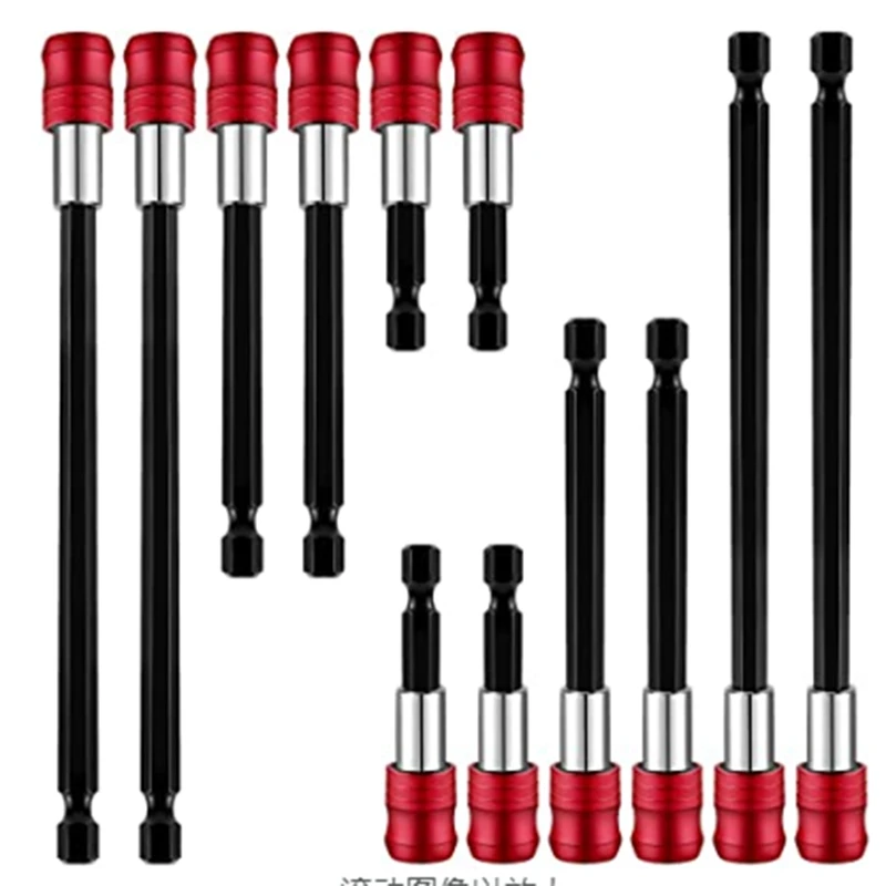 

Drill Bit Extension Magnetic Drill Screwdriver Bit Holder 1/4 Inch Hex Quick Release Bit Holder Drill Accessories