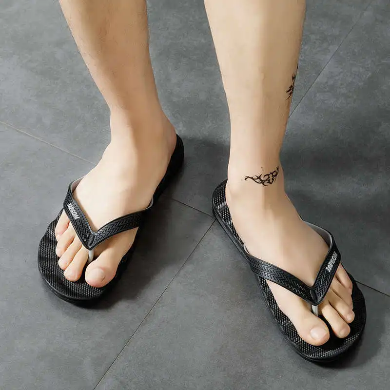 

Loafers Swing Men's Leather Slippers Thick Bottom Summer Flip Flops Tennis Skateboard Male Sneakers Portable Tennis Sapatos Red