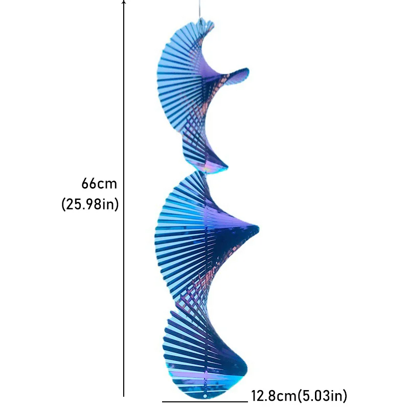 Купить Вращающийся 3d-спиннер, украшение для сада, наружные подвески для дома, балкона, Подвесные Украшения, набор украшений для дома