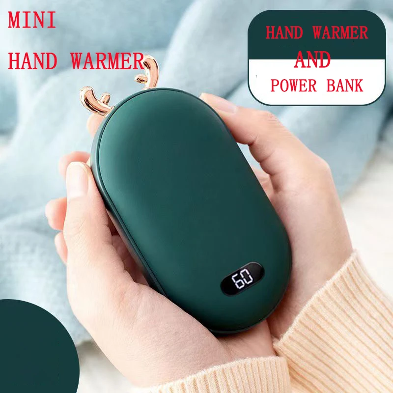 

2-in-1 Usb Hand Warmers Heater Mobile Power Bank Cute Supply Rechargeable Pocket Mini Pocket Cartoon Electric Heater Warmer