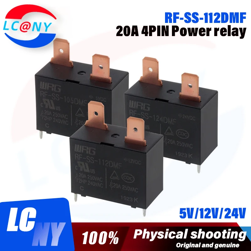 100% Φ 12 В постоянного тока DIP-4 реле кондиционирования воздуха 4-контактный ток 20A