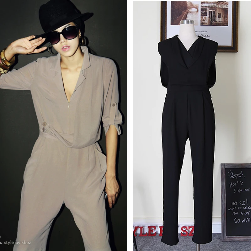 Шикарные женские комбинезоны с завышенной талией шифоновые брюки Harren длинным