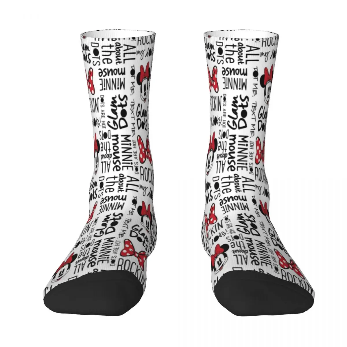 

Happy Funny Male Men Socks Casual Disney Minnie Mouse Sock Skateboard Women Socks Spring Summer Autumn Winter
