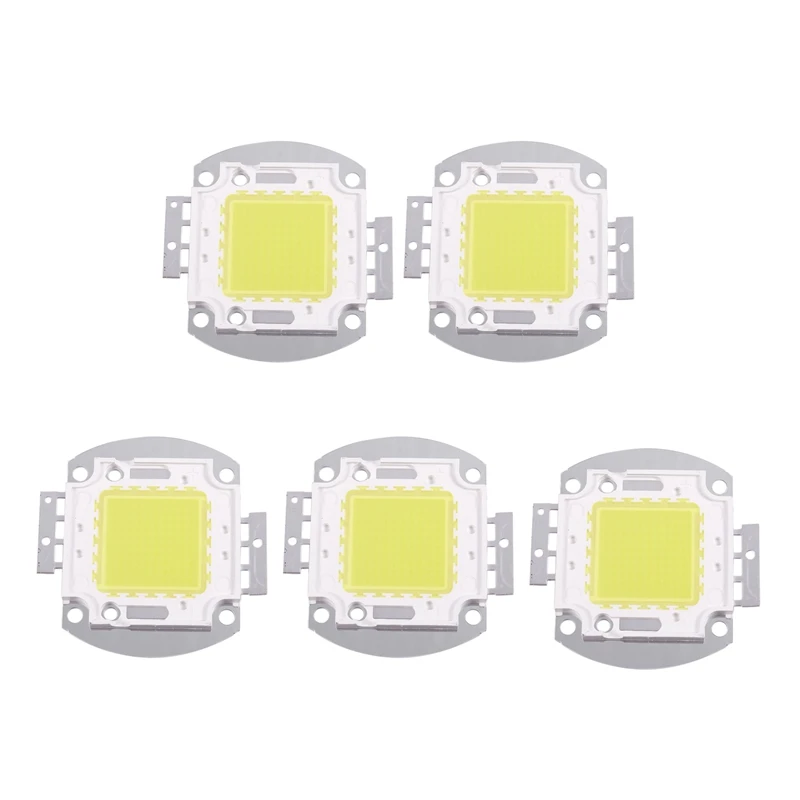 

5X LED Chip 100W 7500LM White Light Bulb Lamp Spotlight High Power Integrated DIY