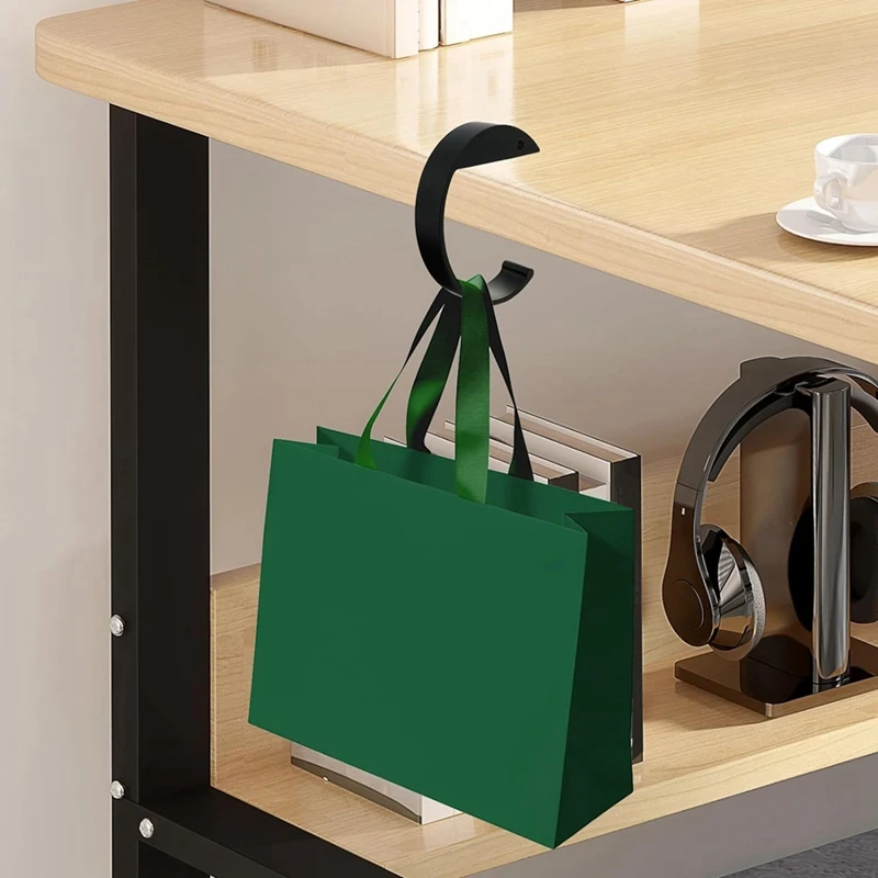 Крючок для кошелька стола 4 шт. C-образный крючок сумок из алюминиевого сплава