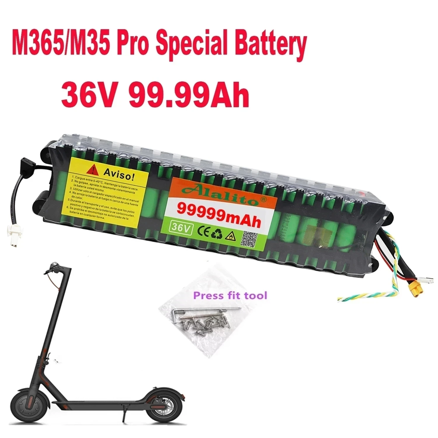 

Аккумулятор для скутера Xiaomi M365 Pro, 36 В, 30000/60000 / 99999 мАч