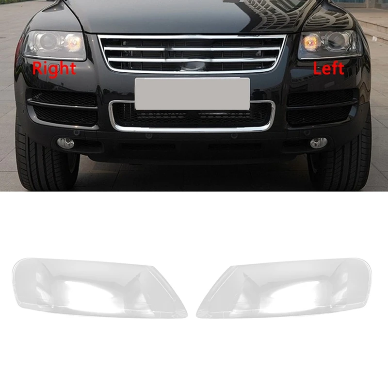 

For Touareg 2003 2004 2005 2006 Headlight Shell Lamp Shade Transparent Lens Cover Headlight Cover