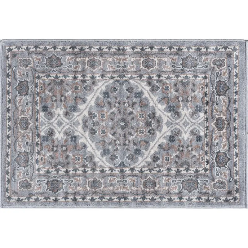

Традиционный коврик 2x3 (2 'x 3'), Восточный серый, кремовый комнатный рассеиватель, легко чистится
