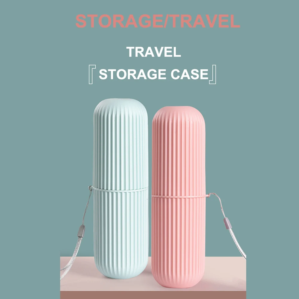 

Travel Portable Toothbrush Toothpaste Holder Storage Case Box Organizer Household Storage Cup Outdoor Holder Bathroom Accessorie