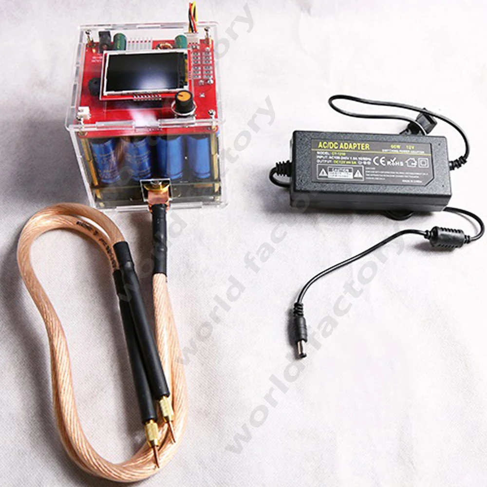 1600F конденсаторный аппарат для точечной сварки DIY Kit светодиодный портативный