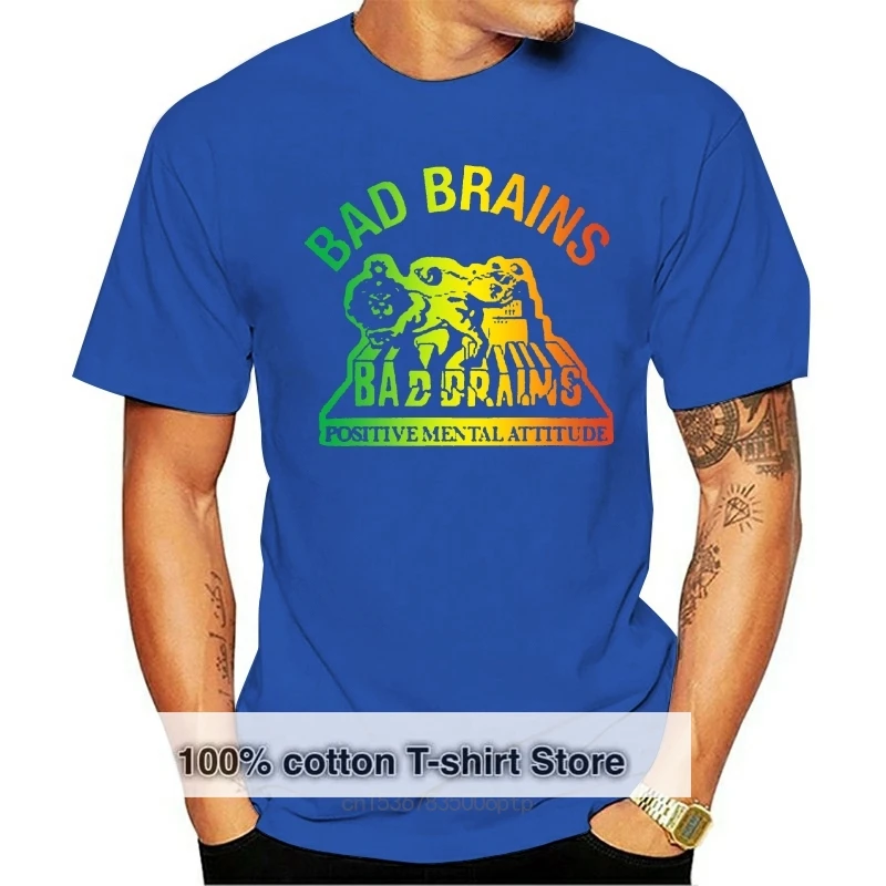 

Bad Brains Positive Mental Attitude Punk Band Men Black T-Shirt