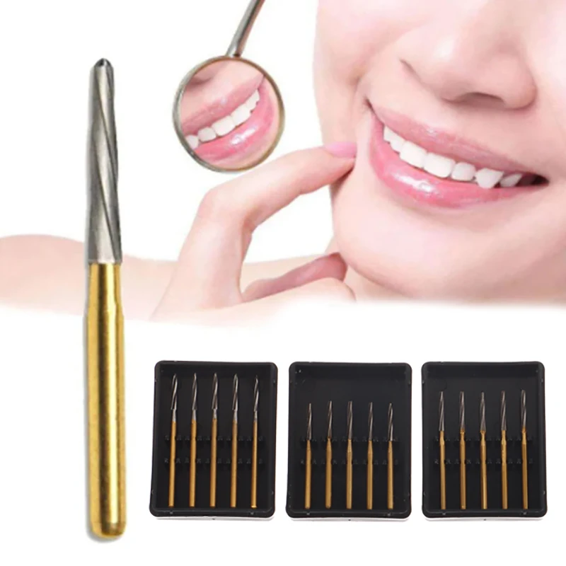 5 шт. стоматологические карбидные боры хирургические эндодонтические фрезы для