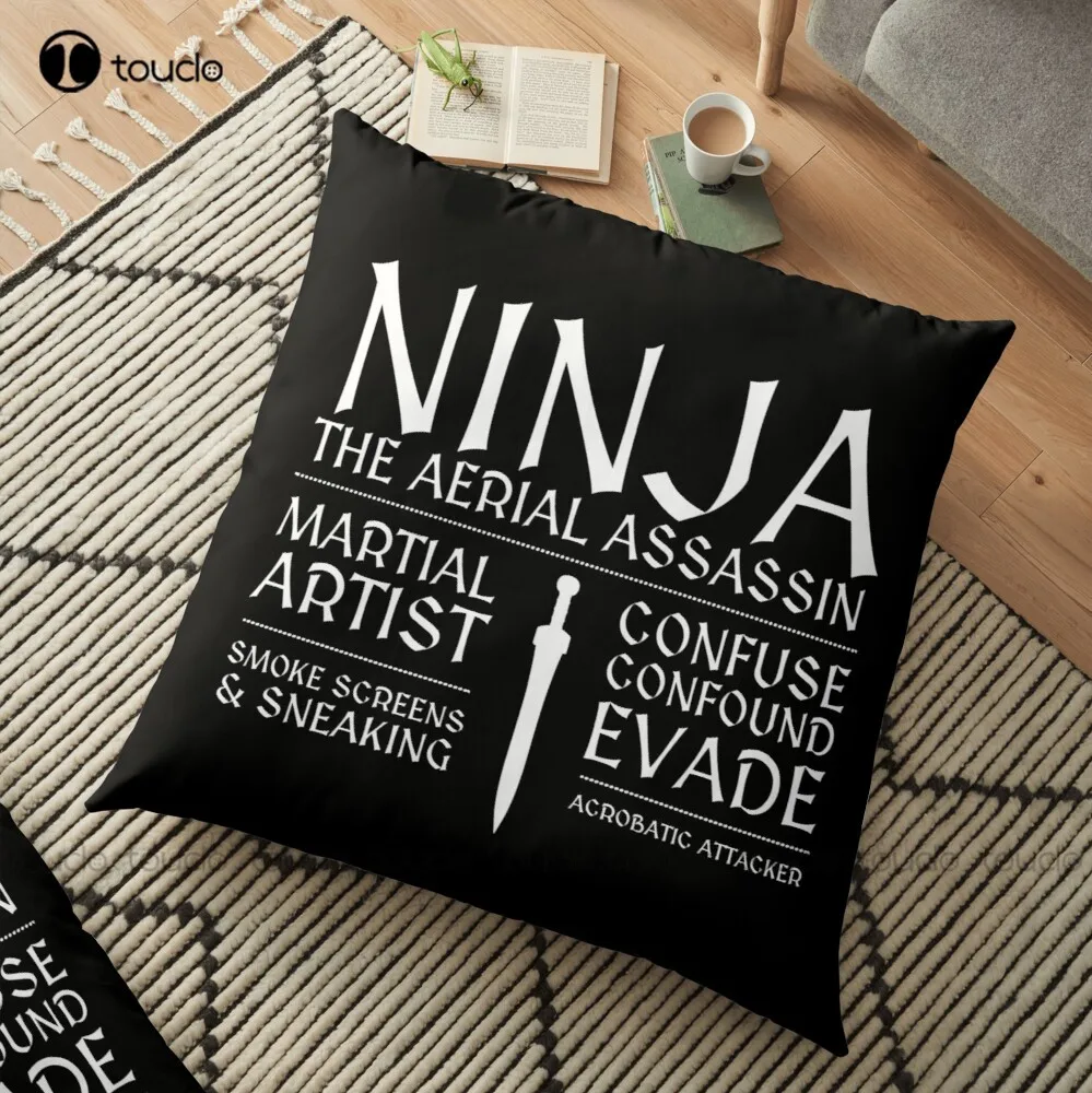 

Ninja Throw Pillow Pillows For Sleeping Polyester Linen Printed Zip Decor Pillow Case Home Hotel Fashion Bedroom Square Cushion