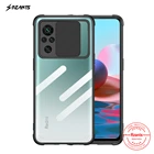 Чехол Rzants для Xiaomi Redmi Note 10, 10S, 4G, Redmi Note 10, 11 Pro Max, зеркальный Чехол Защита объектива, тонкая кристально прозрачная крышка, мягкий корпус