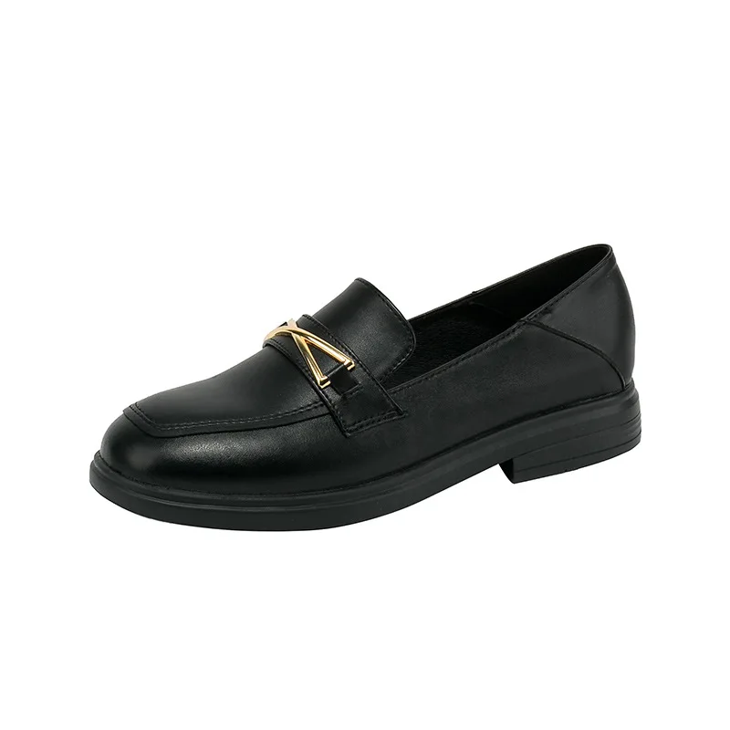 Women Casual Slip on Shoes for Women Flat Shoes Ladies Oxford Moccasins Zapatillas De Mujer Big Size Black Loafers
