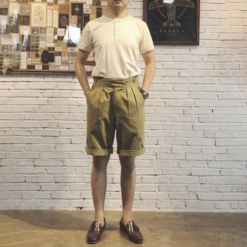 Шорты-карго мужские с двумя ремнями летние дышащие брюки унисекс в стиле ретро 2024