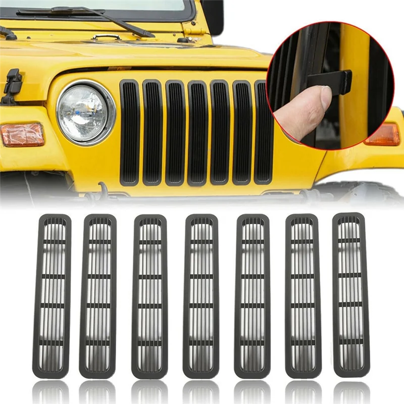 Передняя сетка для Jeep Wrangler TJ и Unlimited 7 шт.