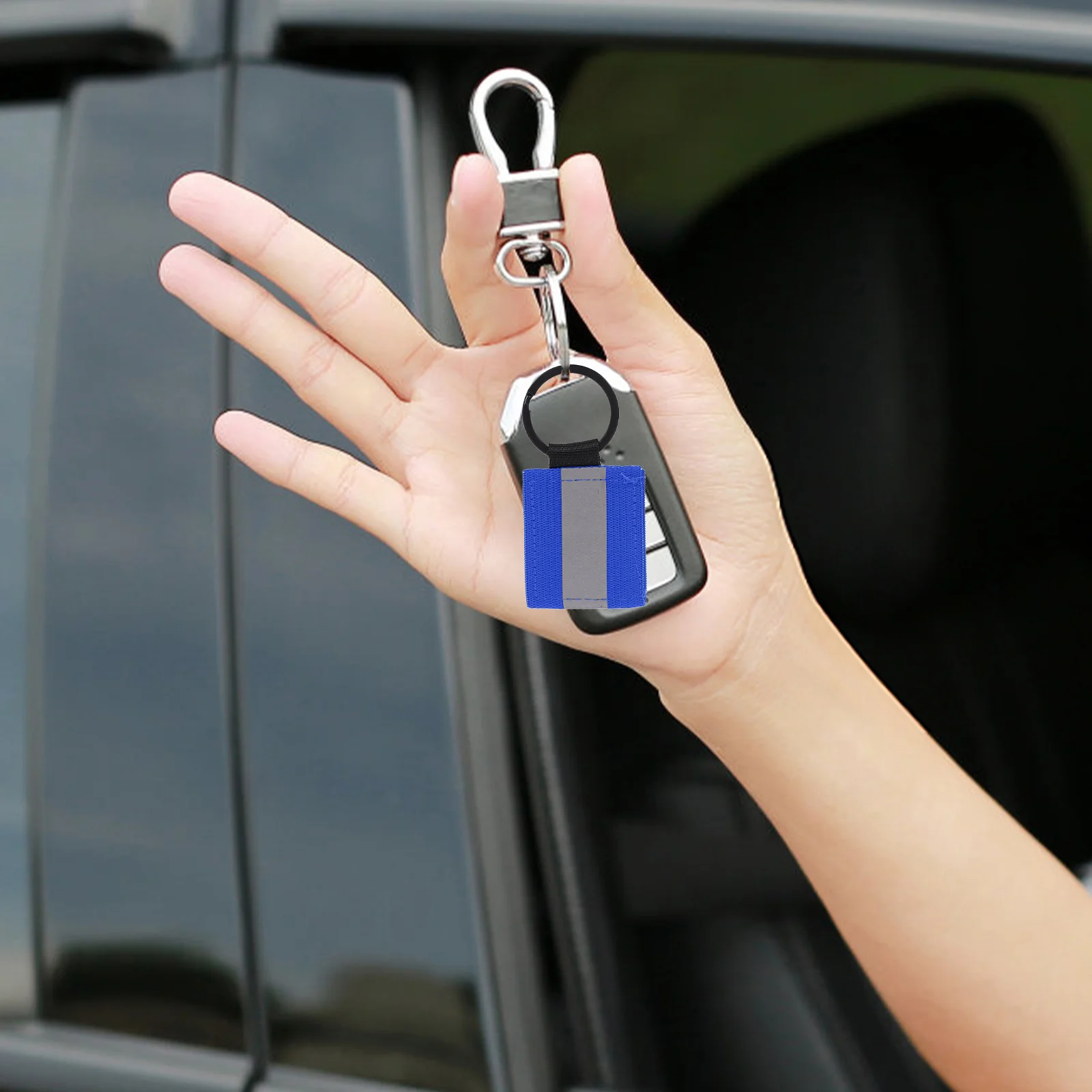 10 шт. светоотражающая полоса глянцевые этикетки мужской брелок подвески для