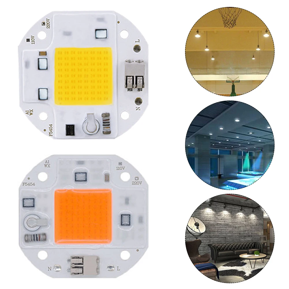 

50W 70W 100W COB LED Chip High Power 220V 110V LED COB Chip Welding Free Diode for Spotlight Floodlight Smart IC No Need Driver