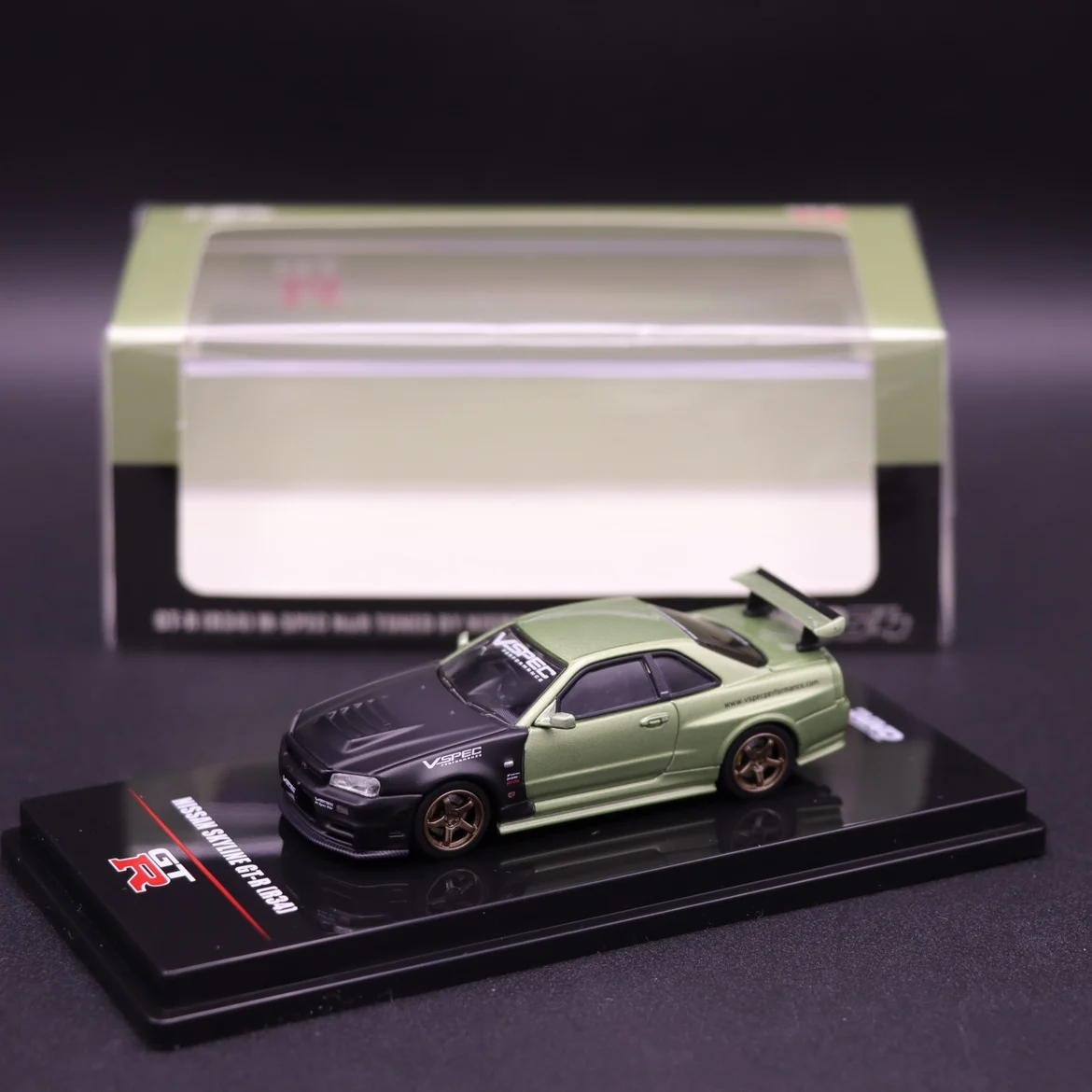 INNO 1/64 NISSAN SKYLINE GT-R (R34) M-SPEC NUR настраиваемая Игрушечная модель автомобиля из сплава