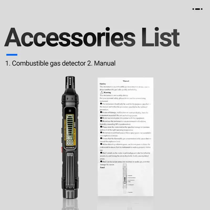 Детектор утечки воздуха для дома датчик горючего со звуковой и визуальной