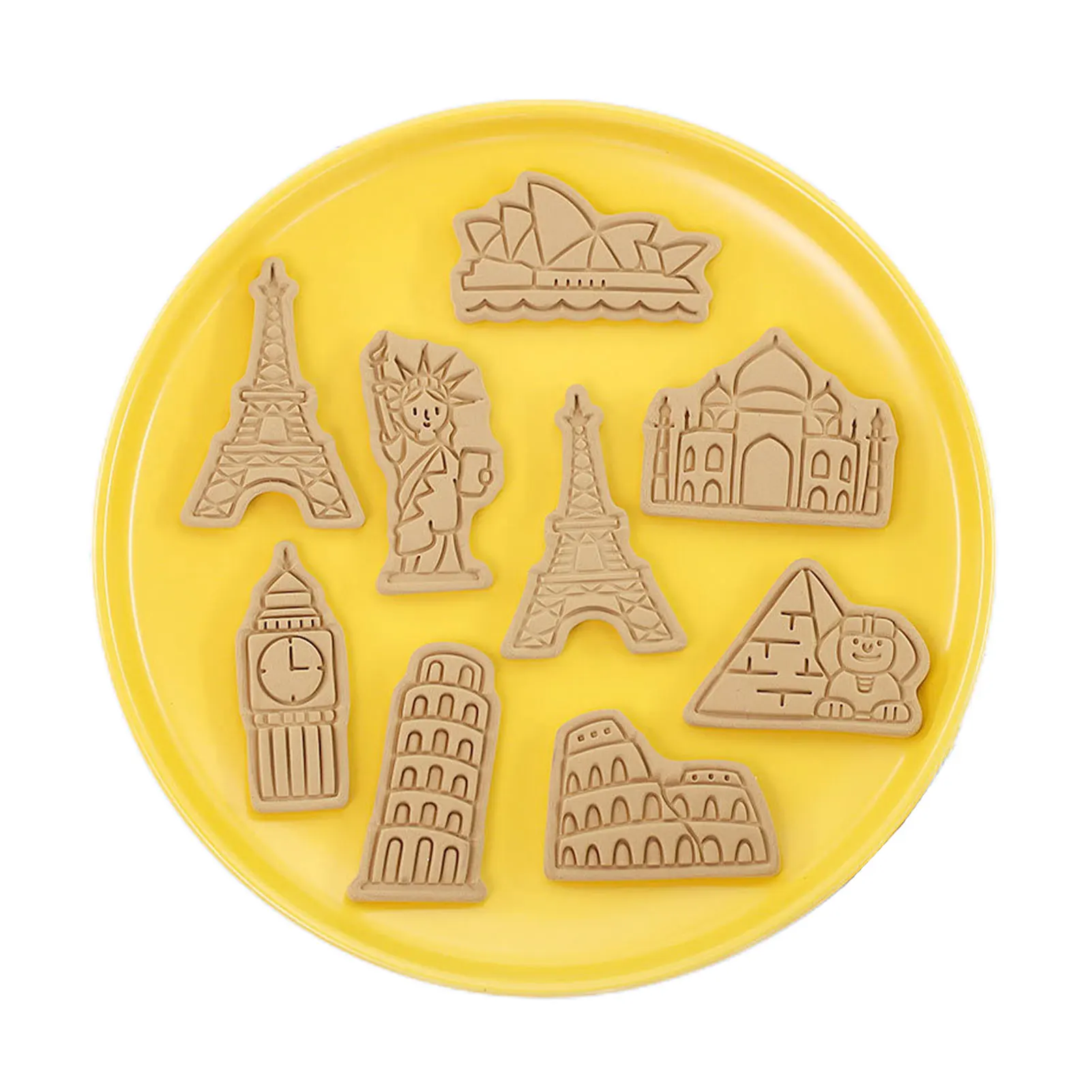 

Cookie Cutter For Baking 3D Cookie Cutters Molds With Food Grade PP Material 3D Cookie Cutter Set 8-pcs Cookie Decorating Kit