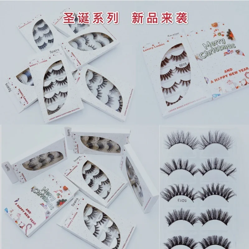 

5 пар/упаковка, Женские Накладные ресницы из искусственной норки