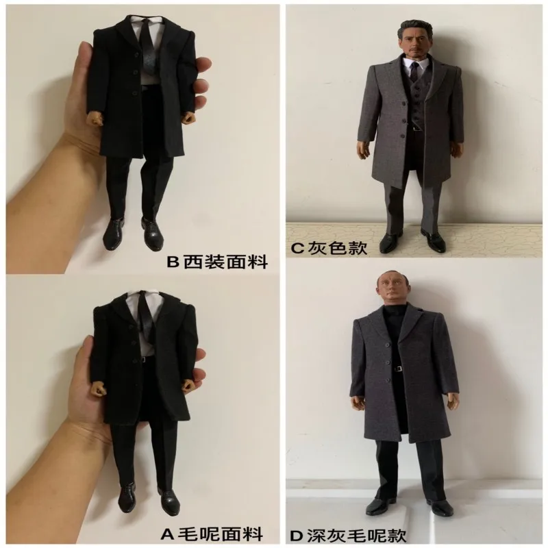 

Toy Center 1/6 Scale Black Long Coat Western Vest Pants for 12 Inch Action Figure Doll AT025 JO-K10A Clothes